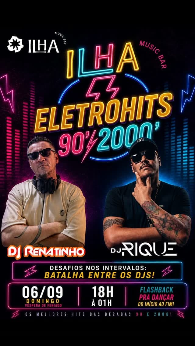 Flyer de DJ Renatinho e DJ Rique