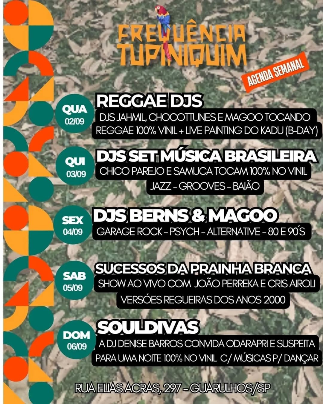 Flyer de DENISE BARROS, ODARAPRI e SUSPEITA