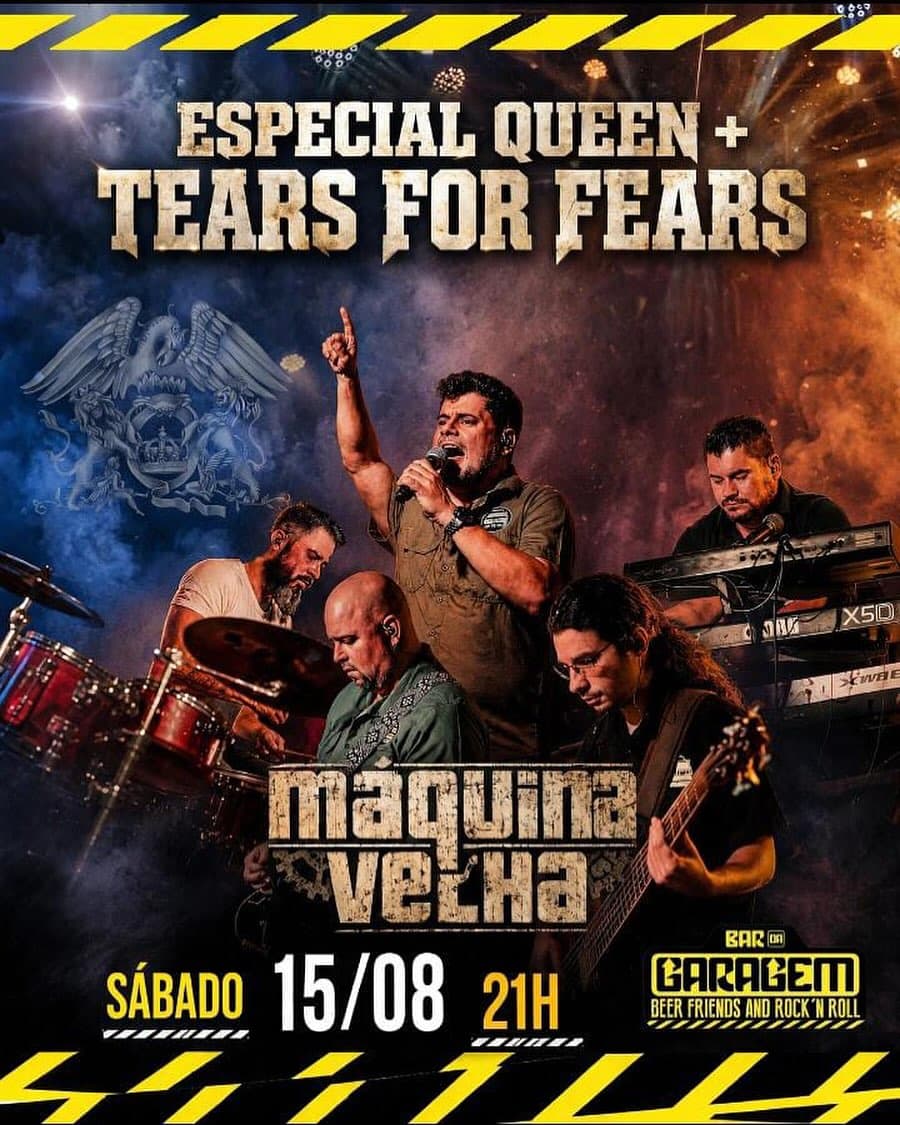 Flyer de Banda Maquina Velha