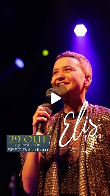 Flyer de Tributo Elis Regina