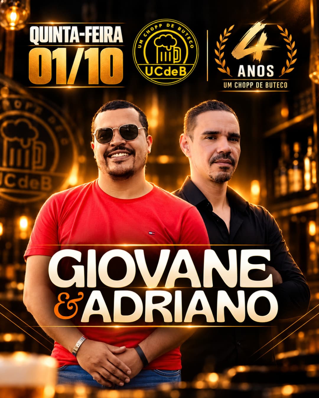 Flyer de Giovane & Adriano