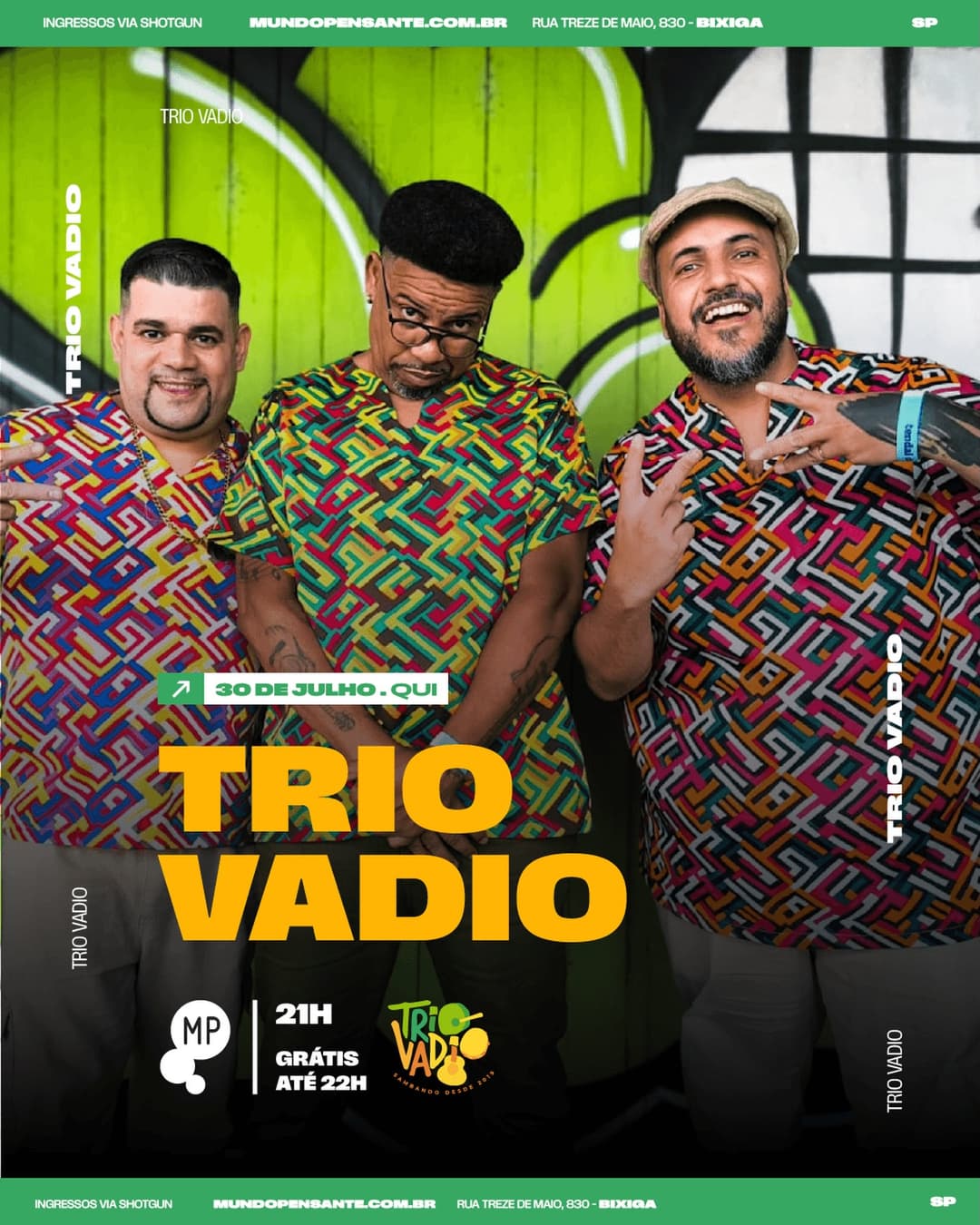 Flyer de Trio Vadio