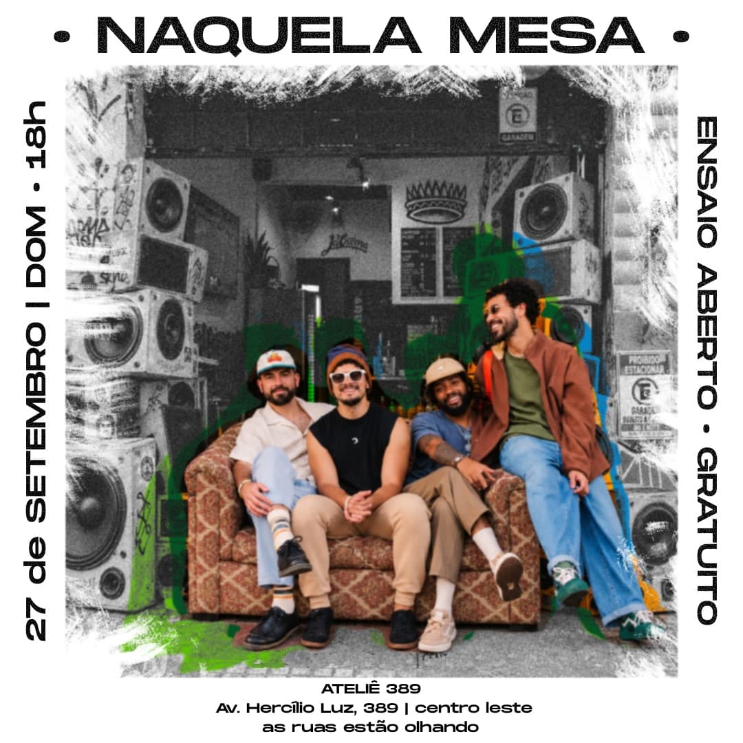 Flyer de Naquela Mesa