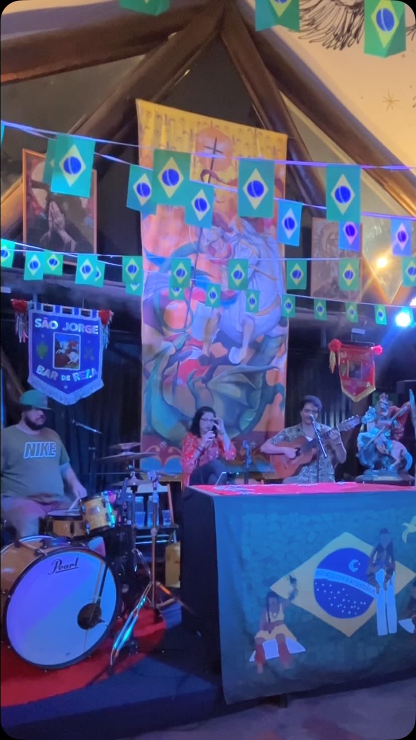 Flyer de Os Tais Trio, Grupo Nosso Encontro, Paulo Brito e Samba dos Pretos