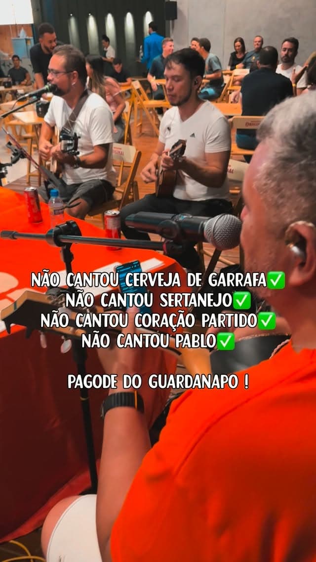 Flyer de Pagode do Guardanapo e guardanapo