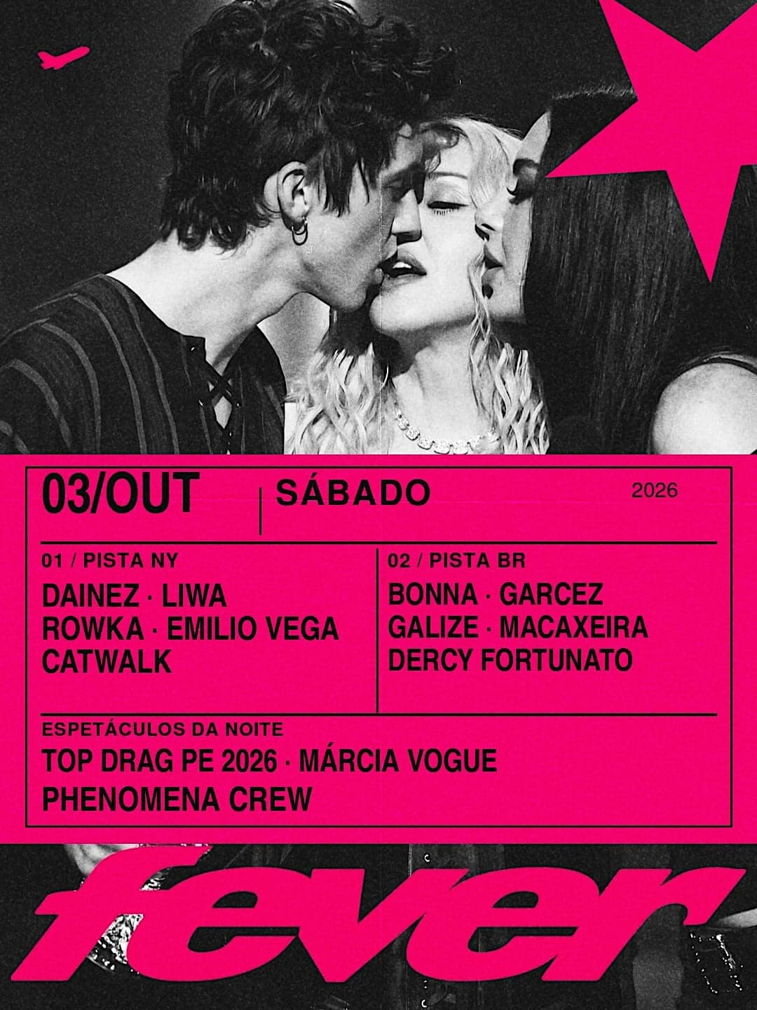 Flyer de Dainez, Emílio Vega, Liwa, ROWKA e mais 6 artistas