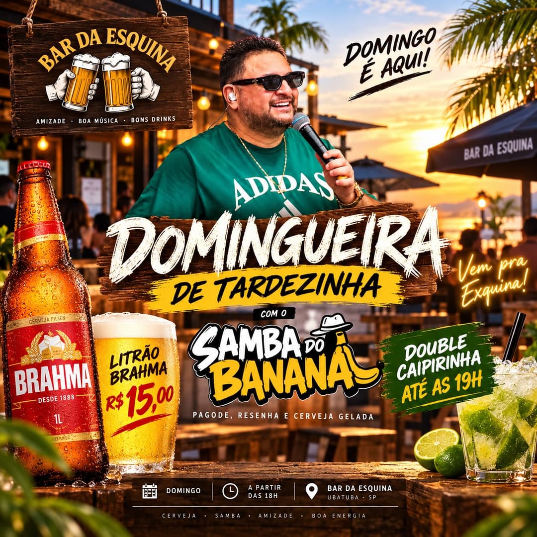 Flyer de Samba do Banana