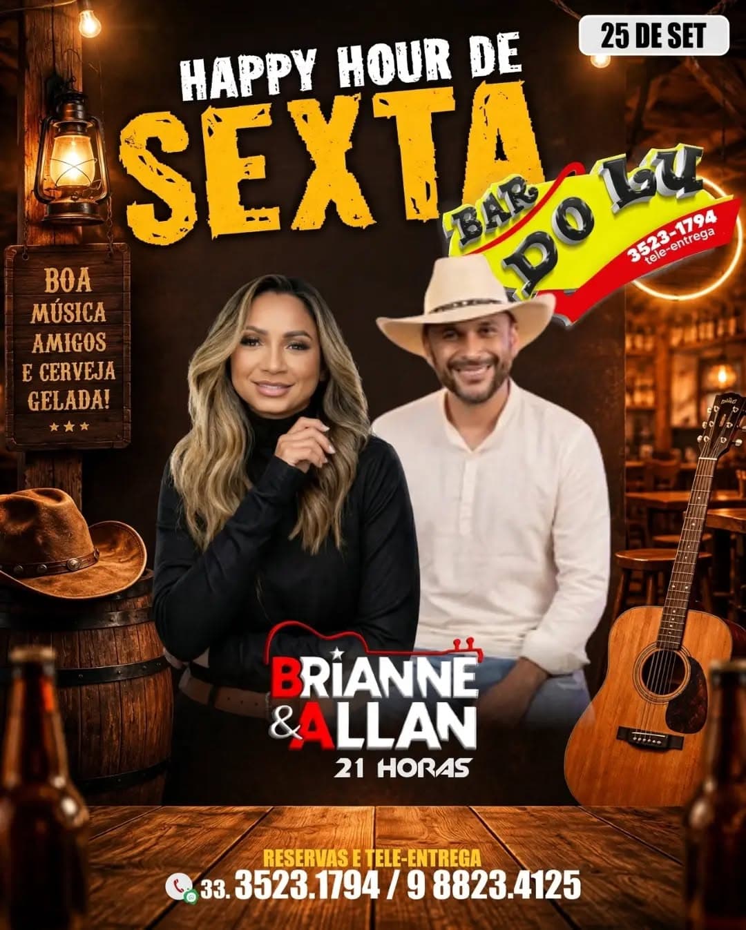 Flyer de Brianne e Allan