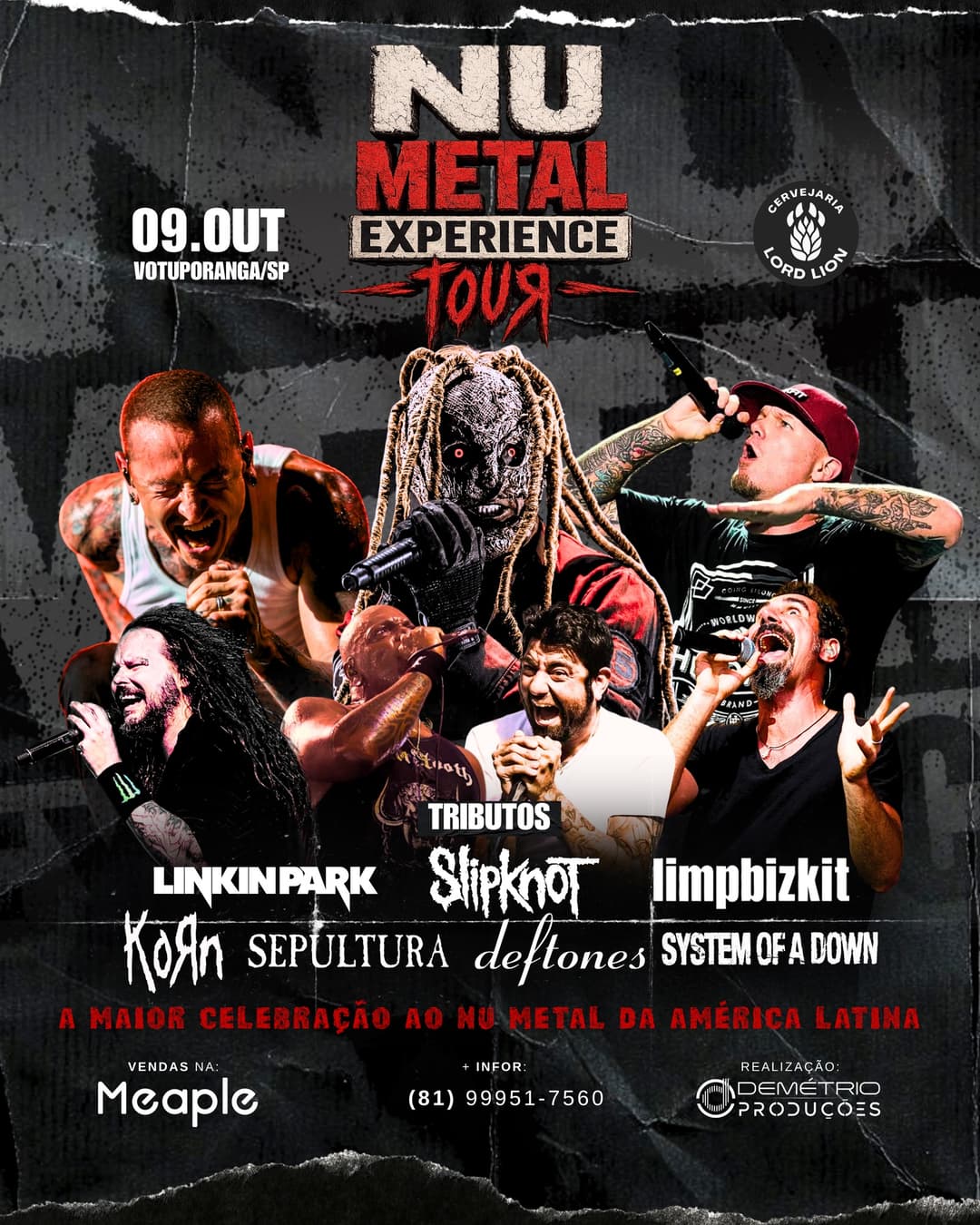 Flyer de Numetal Experience Tour