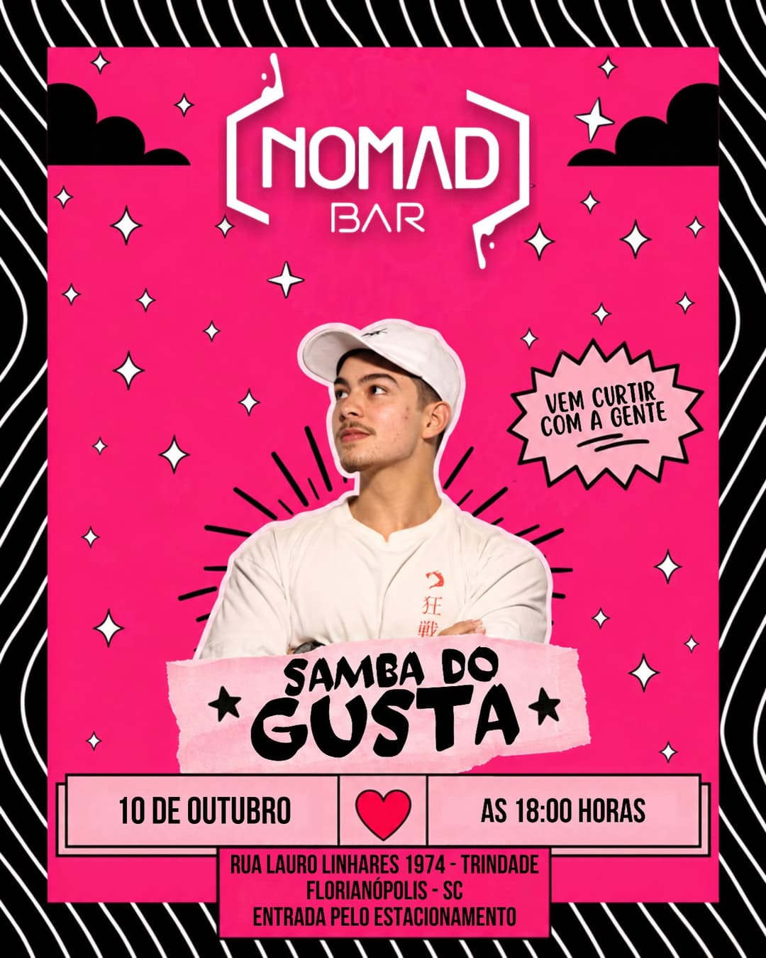 Flyer de Samba do Gusta