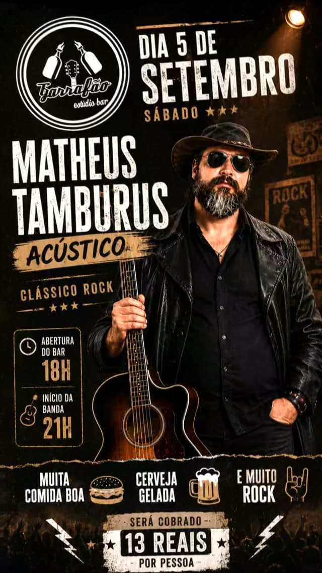 Flyer de Matheus Tamburus