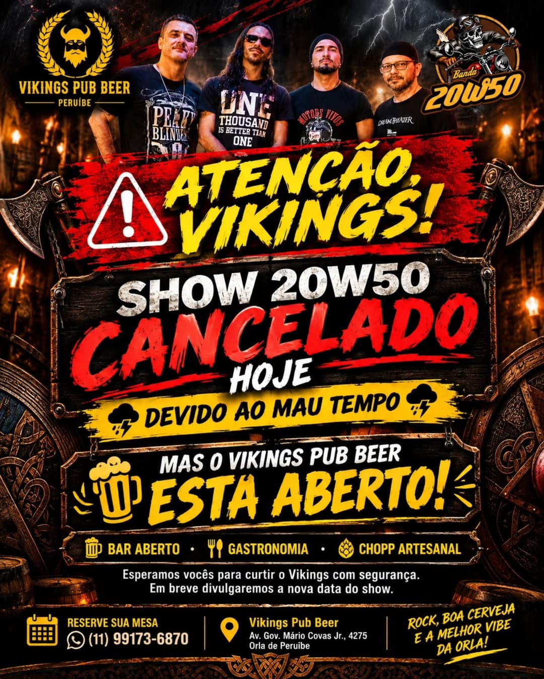 Flyer de Banda 20W50