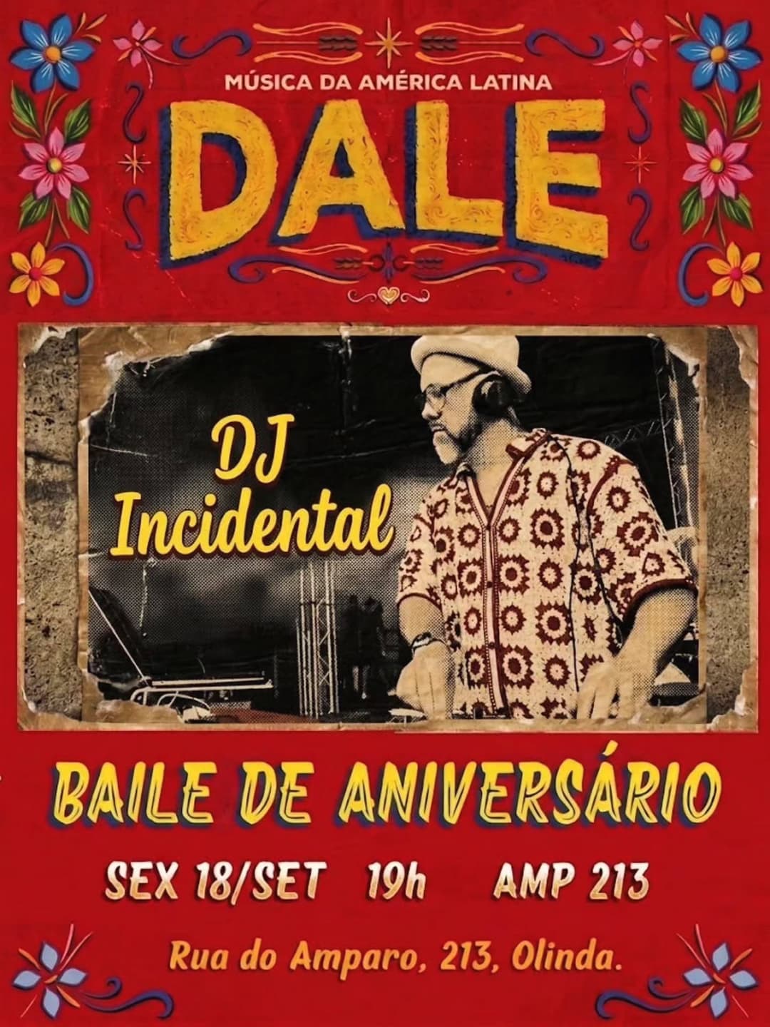 Flyer de DJ Incidental