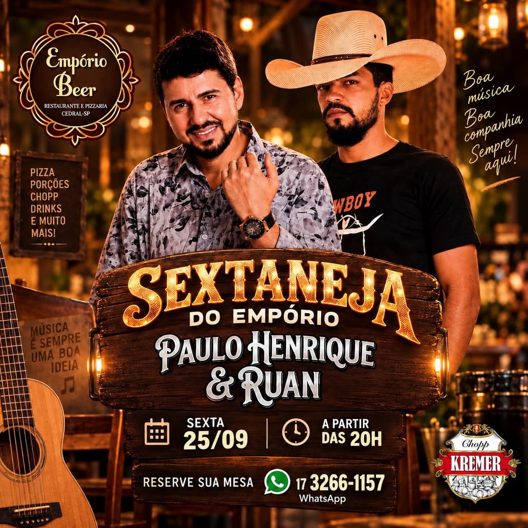Flyer de Paulo Henrique & Ruan