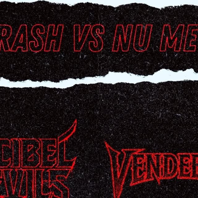 Flyer de Decibel Devils e Vendeetta