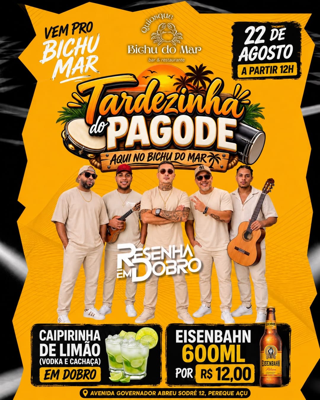 Flyer de Resenha em Dobro