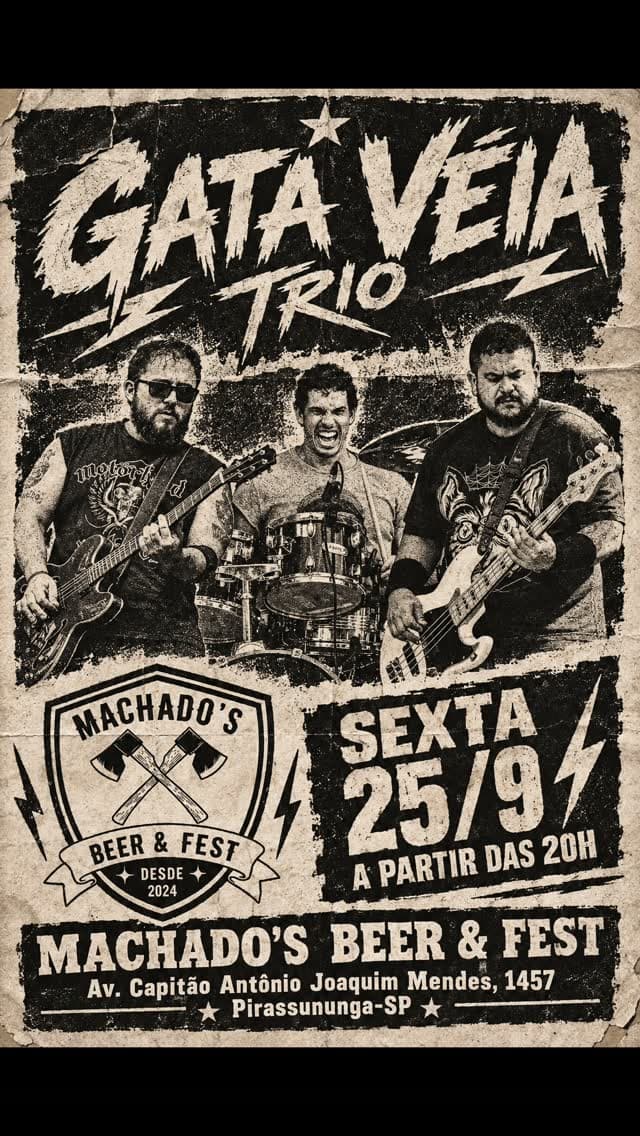 Flyer de Gata Véia Trio