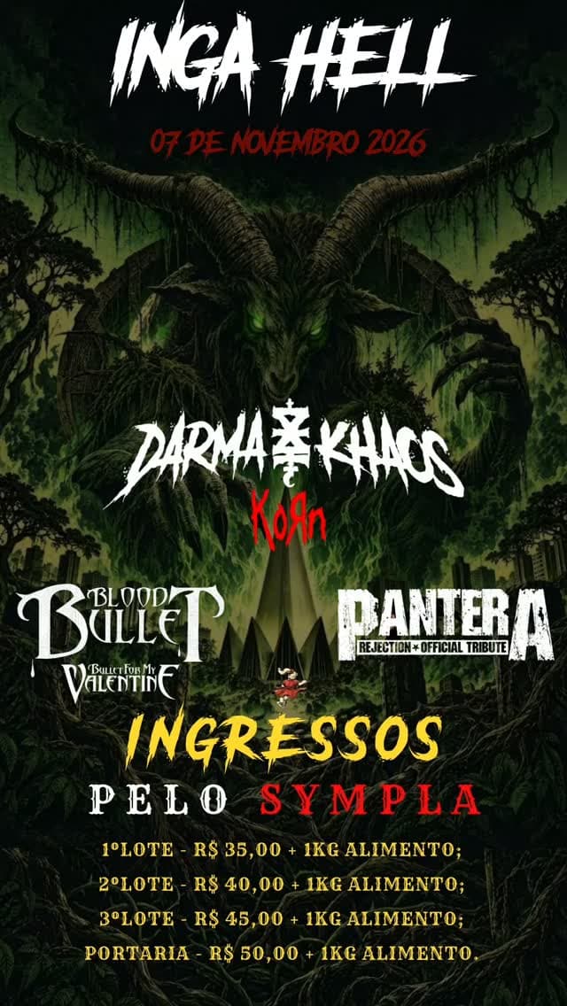 Flyer de Blood Bullet, Rejection e Darma Khaos
