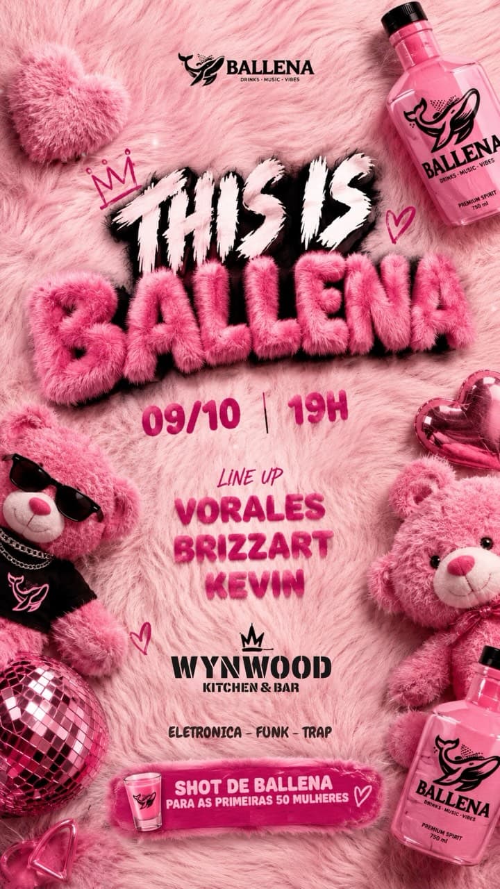 Flyer de Vorales, Rafinha, Dj Brizzart e Kevinsiilvaa