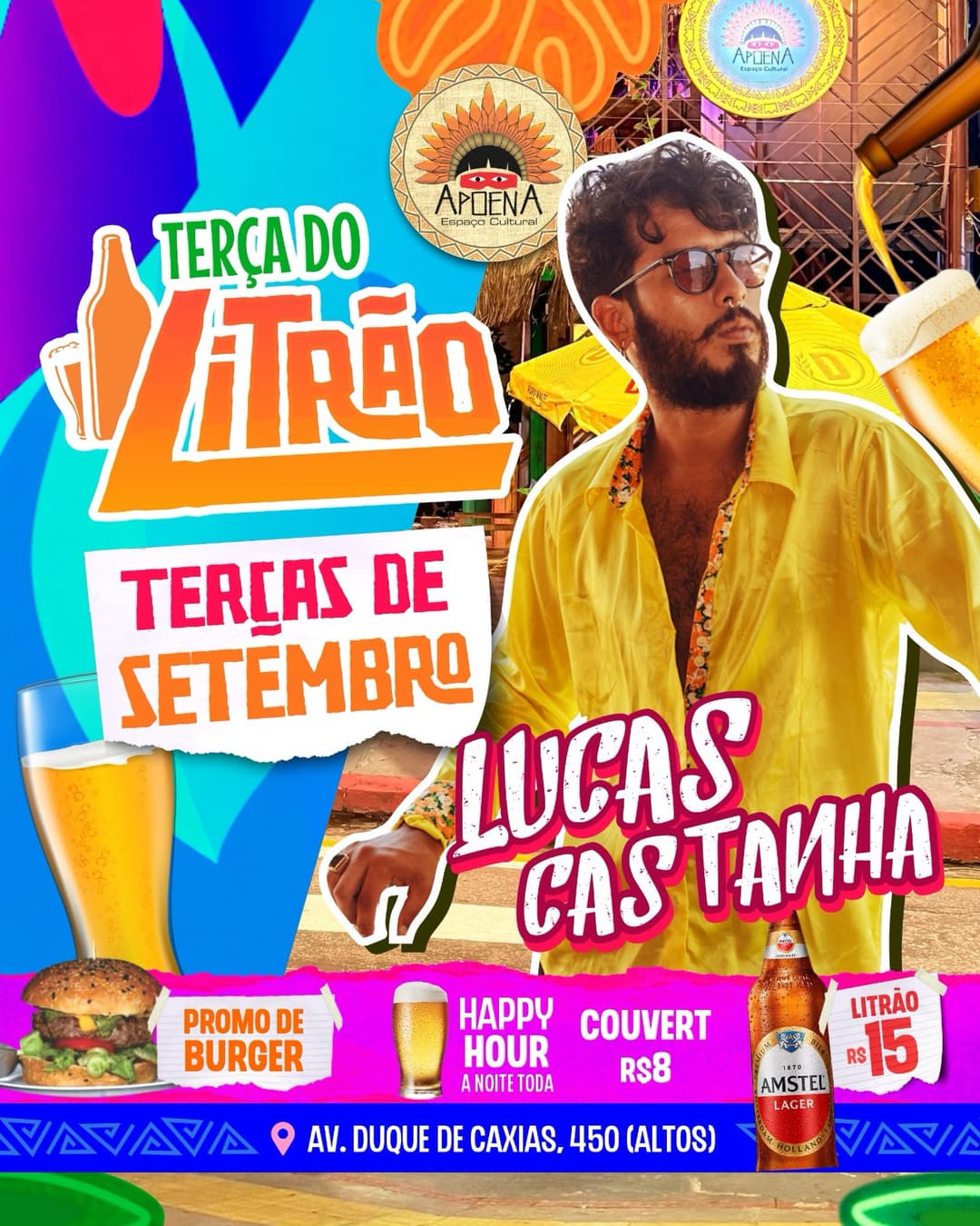Flyer de Lucas Castanha