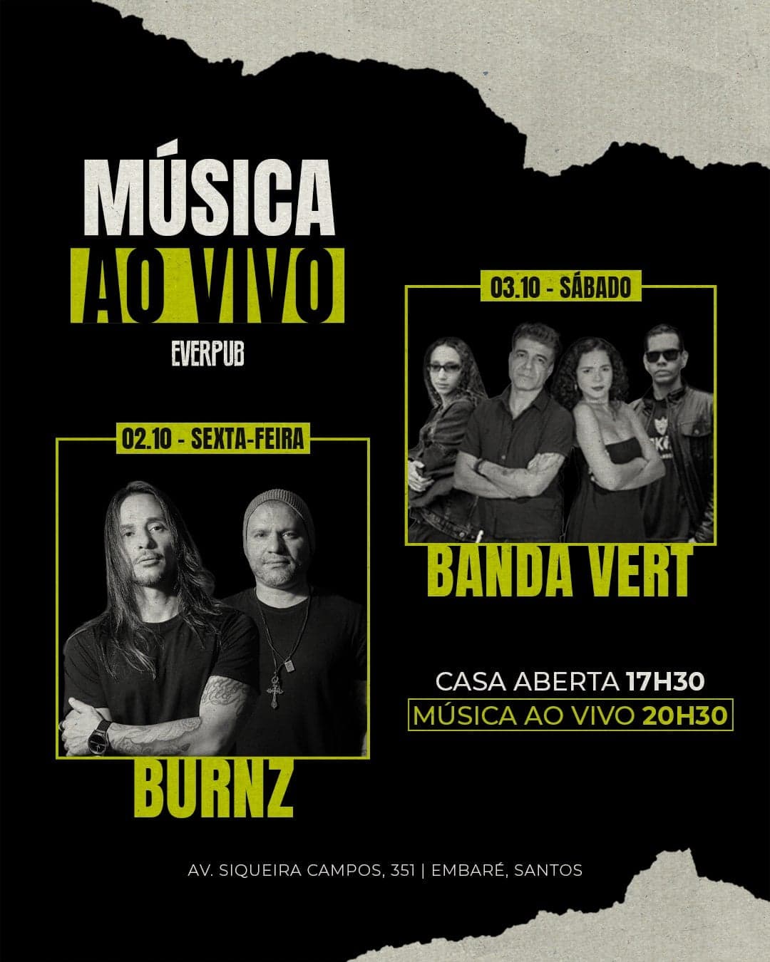 Flyer de BURNZ