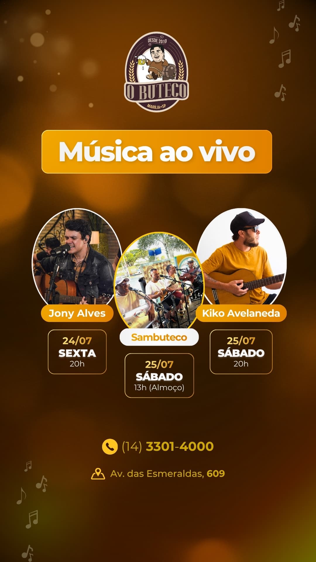 Flyer de Jony Alves e Kiko Avelaneda