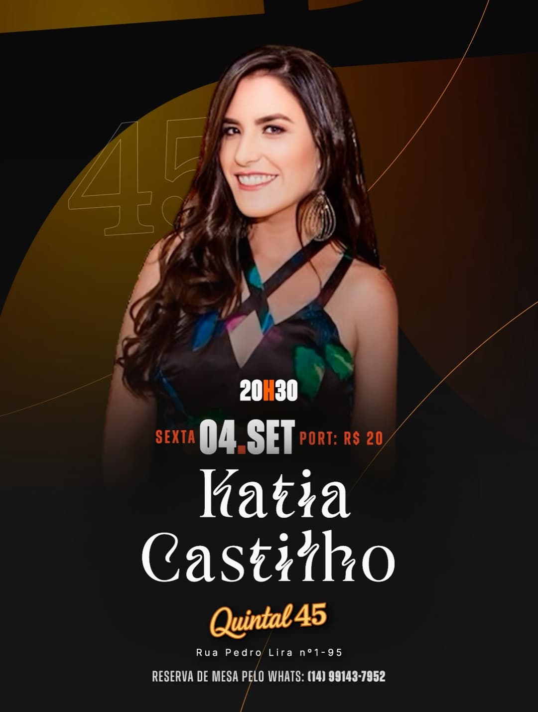Flyer de Kátia Castilho
