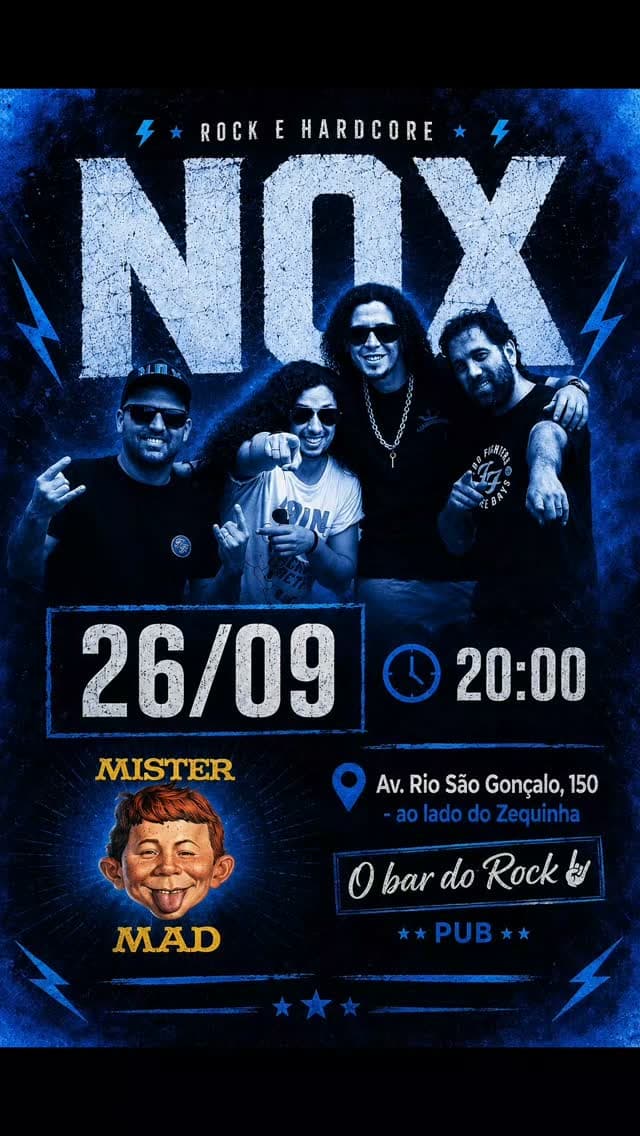 Flyer de N.O.X