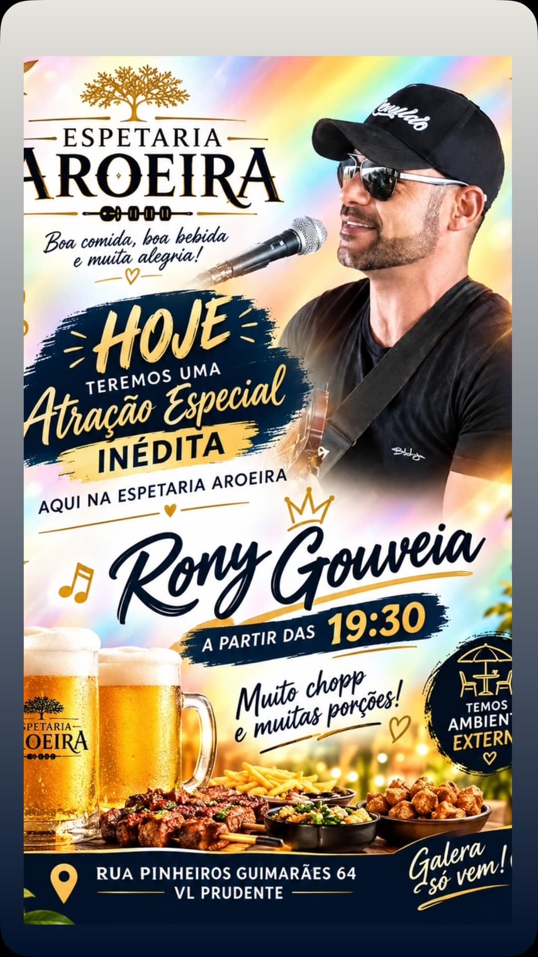 Flyer de Rony Gouveia
