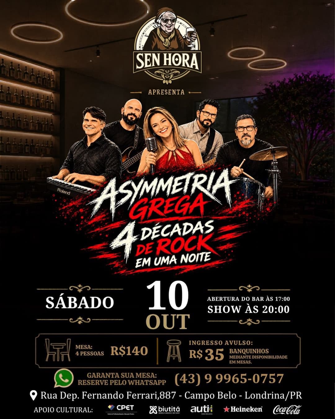 Flyer de Asymmetria Grega