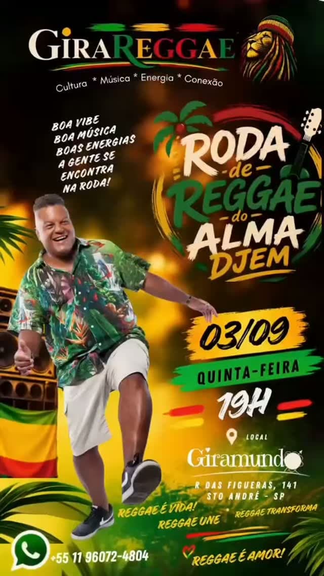 Flyer de ALMADJEM e DJ Robson Garcia