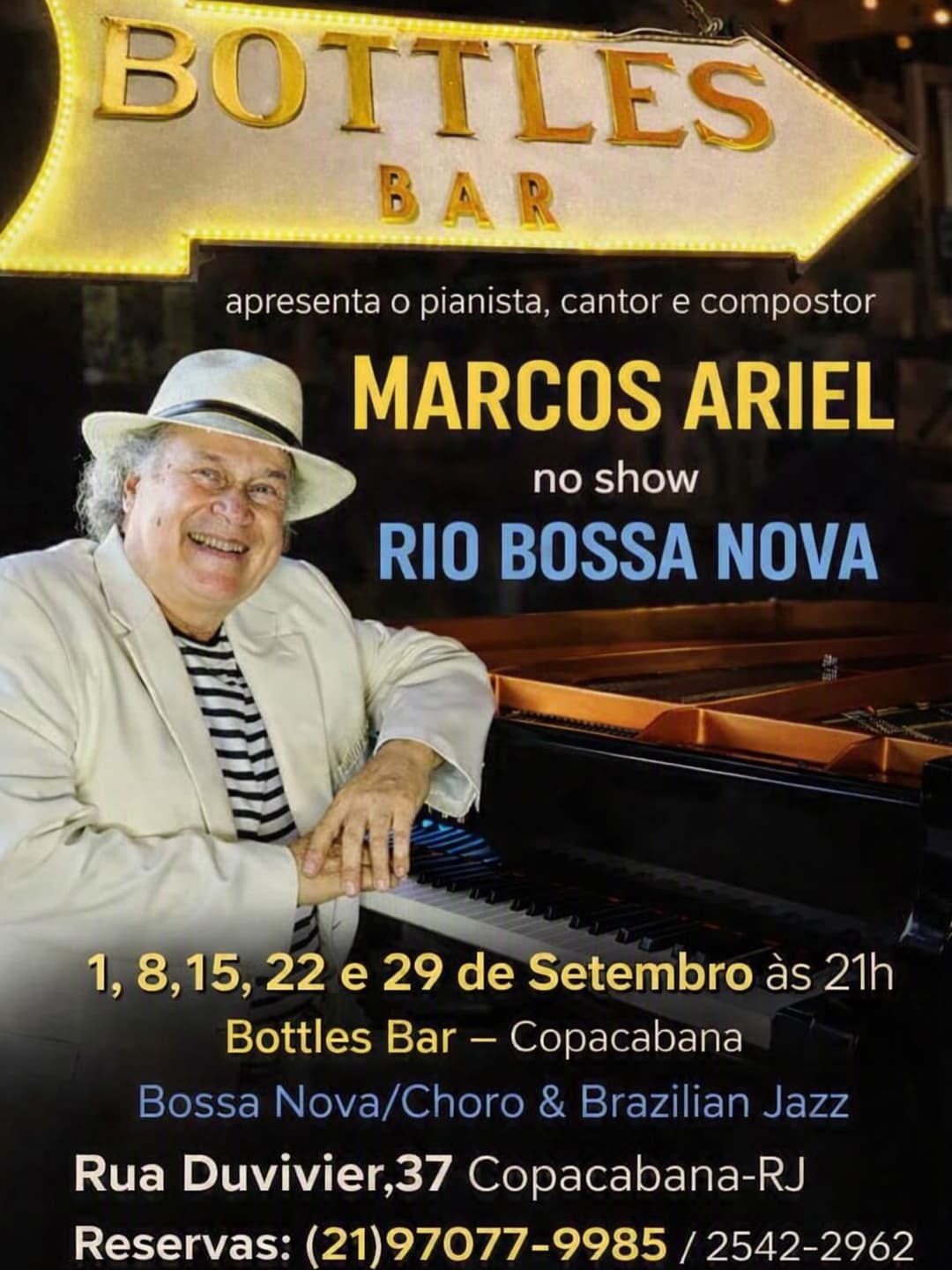 Flyer de Marcos Ariel