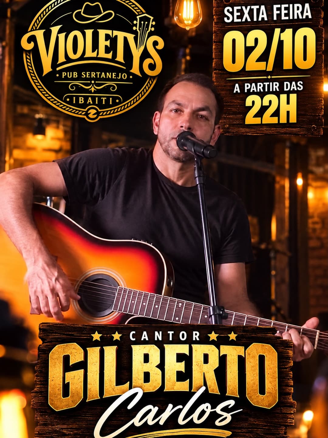 Flyer de Gilberto Carlos