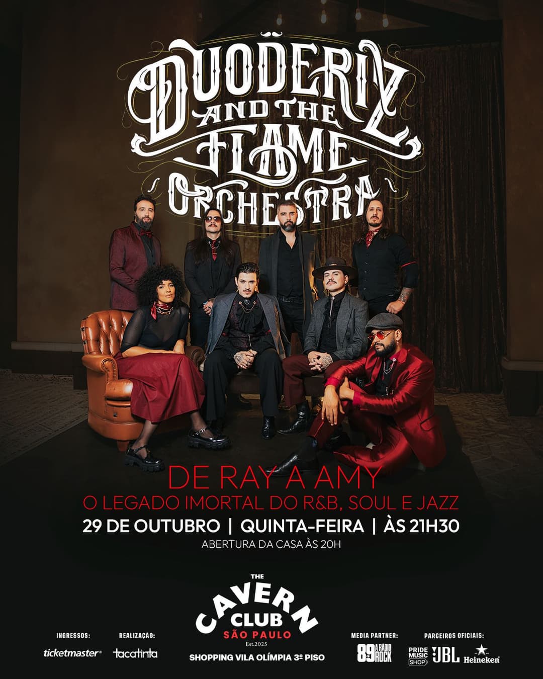 Flyer de Douderiz and The Flame Orchestra