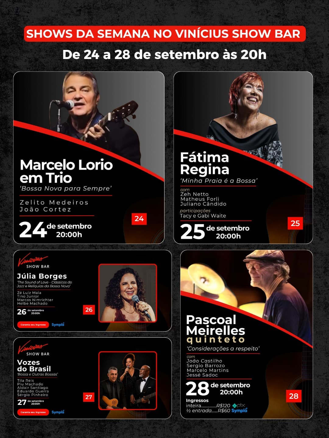 Flyer de Pascoal Meirelles Quinteto