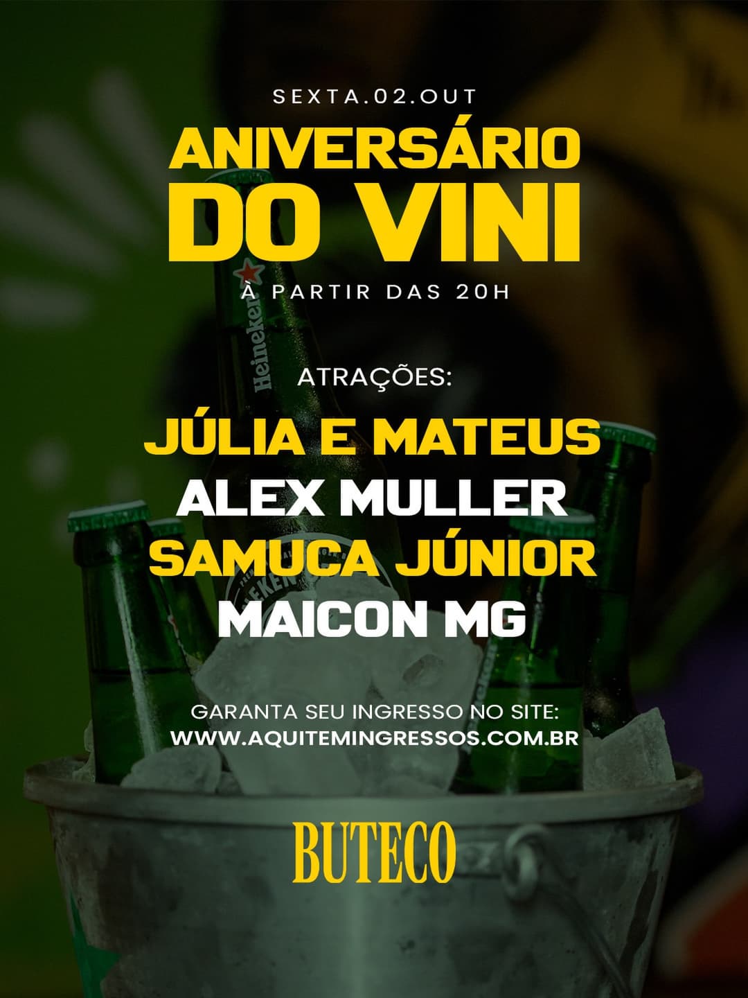 Flyer de Alex Muller, Júlia & Matheus e mais 2 artistas