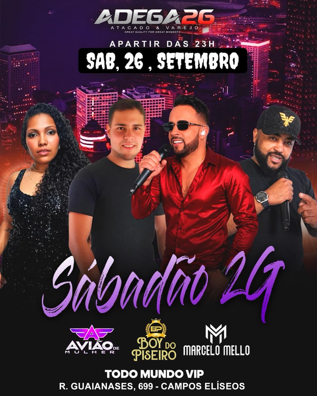 Flyer de Boy do Piseiro e Avião de Mulher