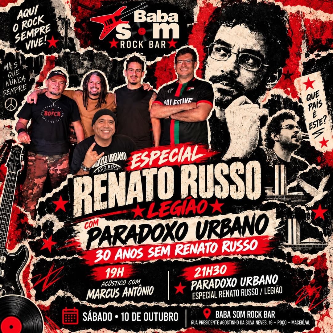 Flyer de Marcus Antônio e Paradoxo Urbano
