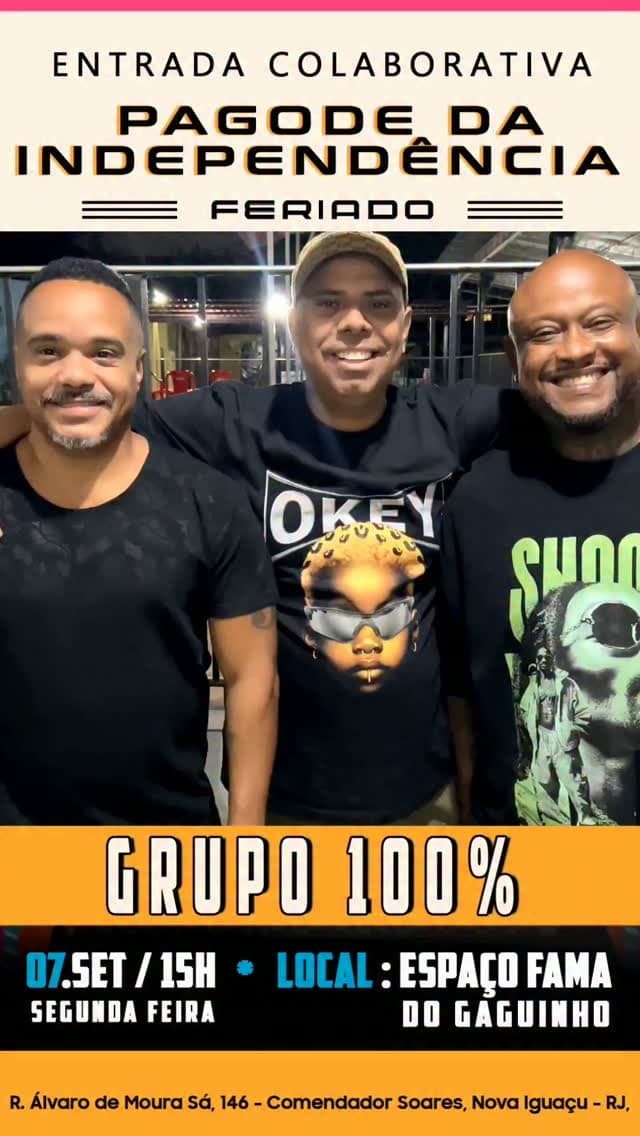 Flyer de Grupo 100%