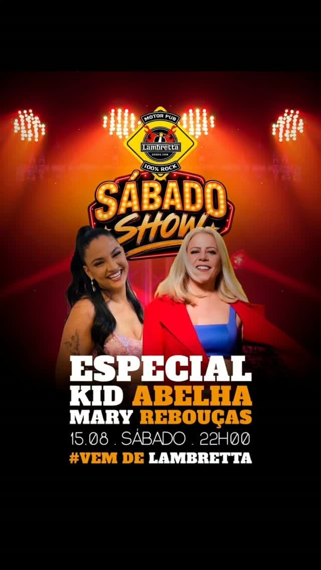 Flyer de Kid Abelha e Mary Rebouças & Banda