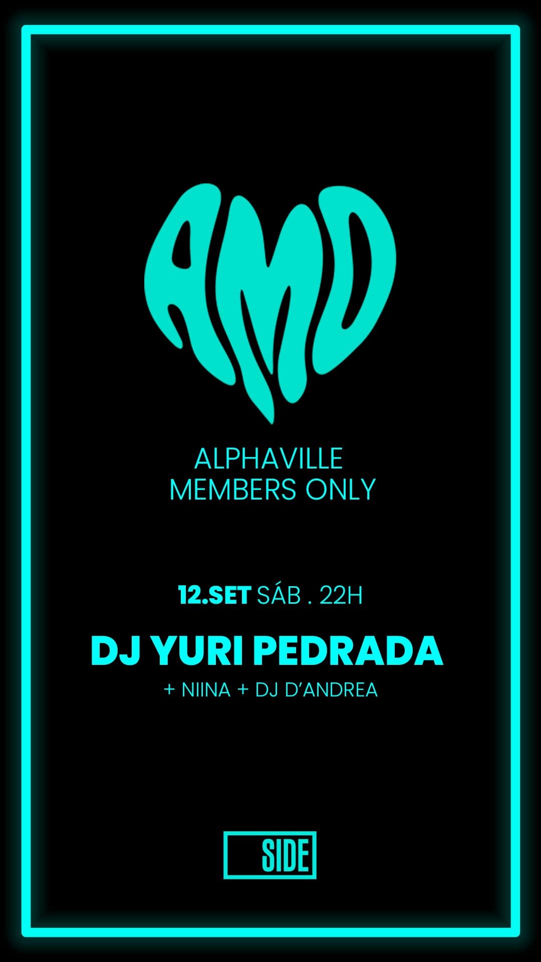 Flyer de DJ Yuri Pedrada