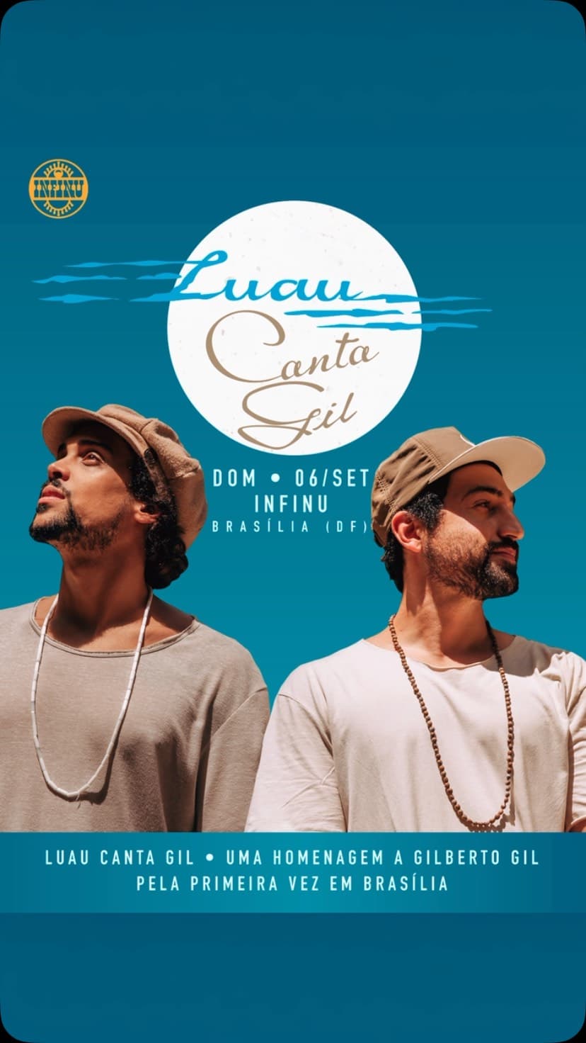 Flyer de LUAU canta GIL