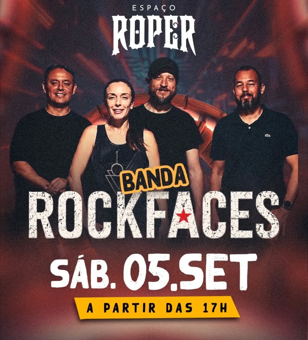 Flyer de banda_rockfaces