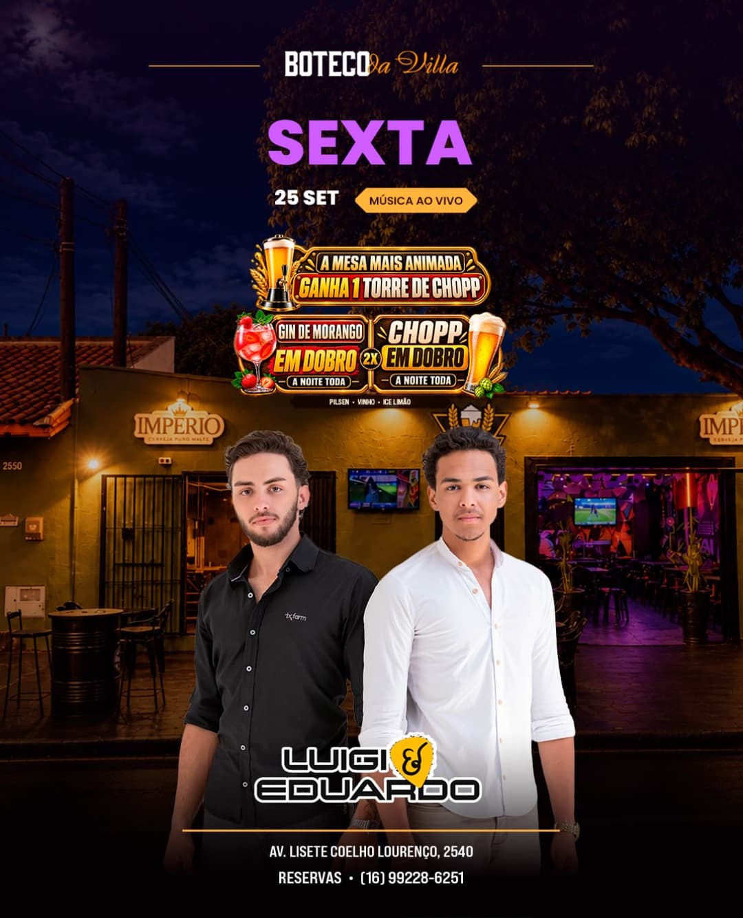 Flyer de Luigi & Eduardo