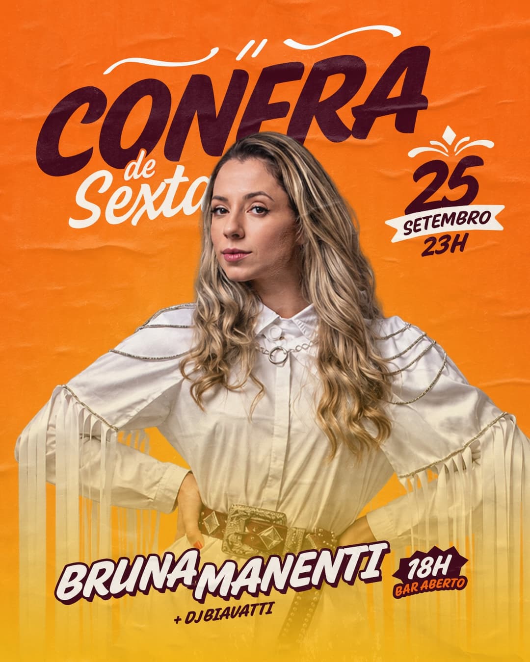 Flyer de Dj Luis Biavatti e Bruna Manenti