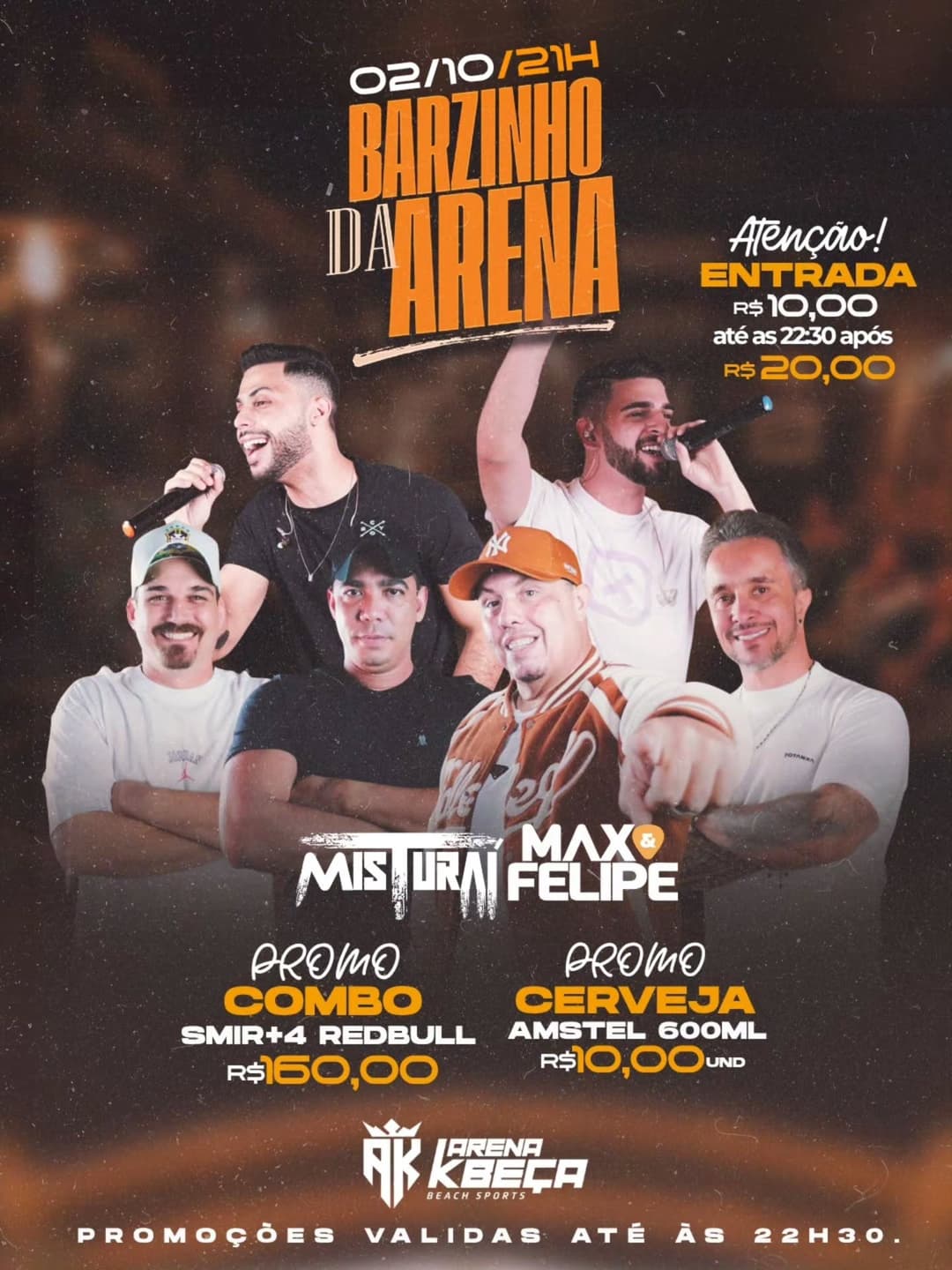 Flyer de Max & Felipe e Misturaí