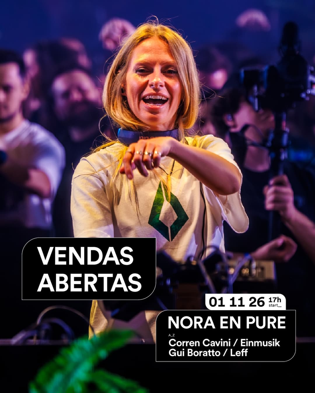 Flyer de noraenpure, Ein Musik Samuel e mais 3 artistas