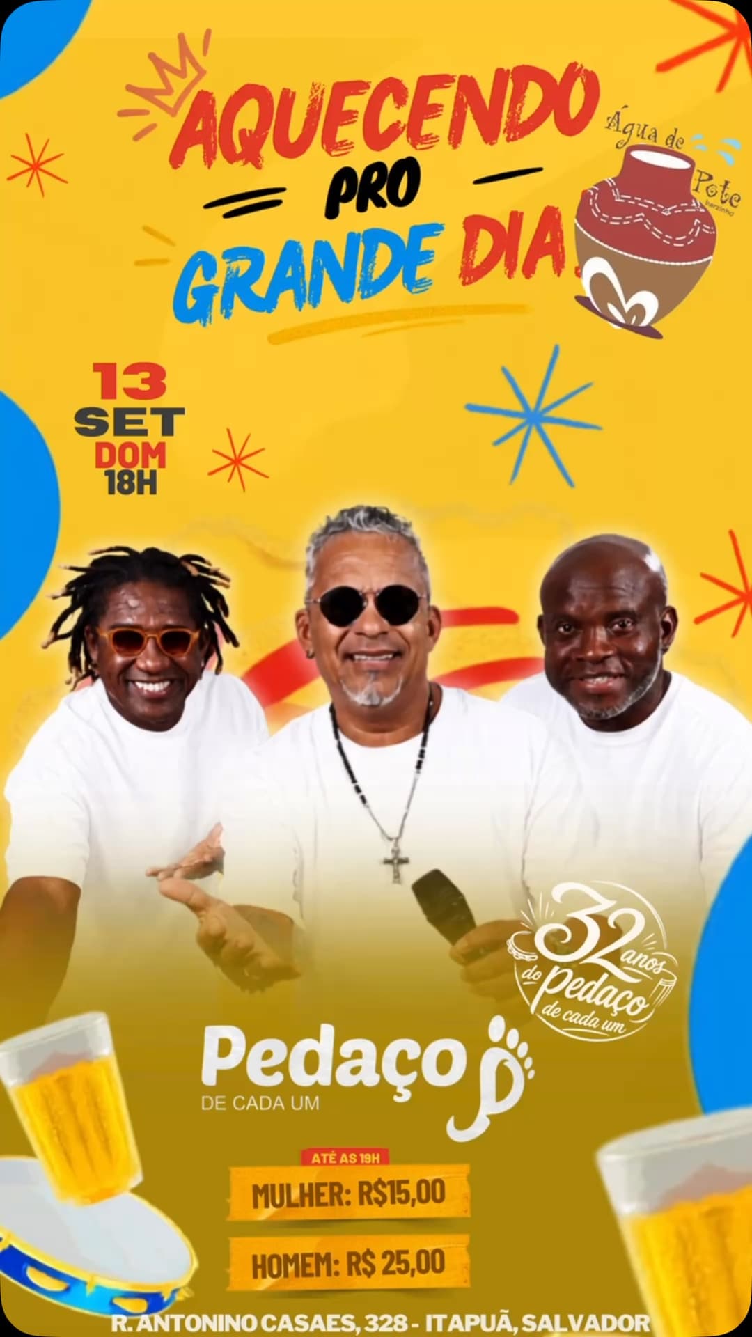 Flyer de Pedaço de Cada Um