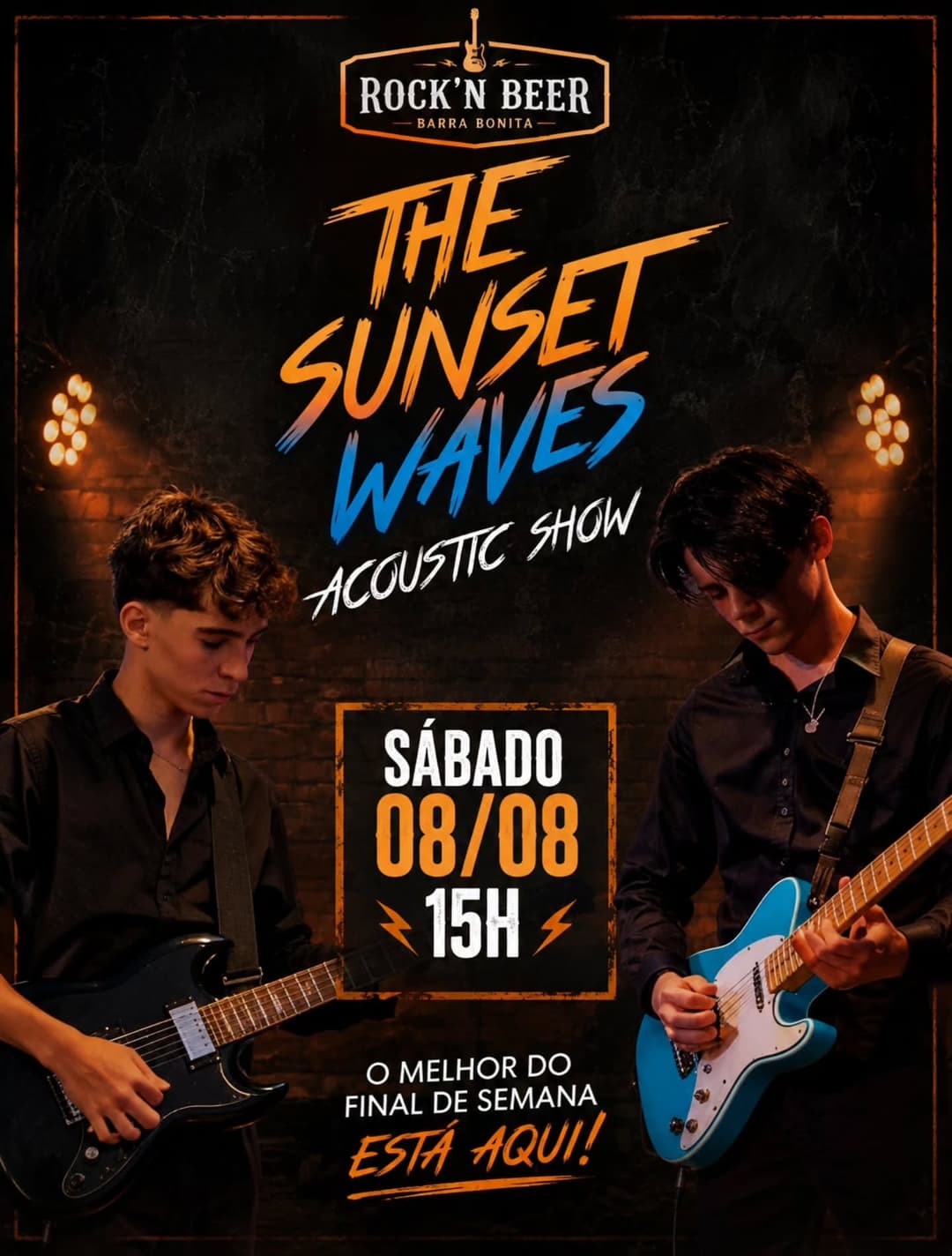 Flyer de The Sunset Waves