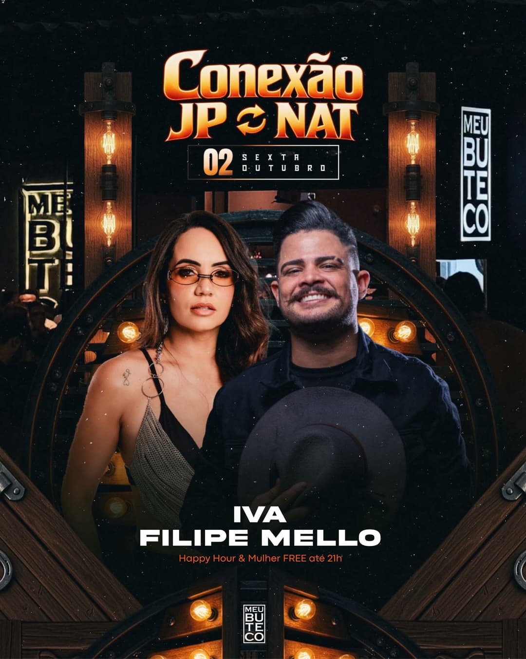 Flyer de Ivanelle Cibelle e Filipe Mello